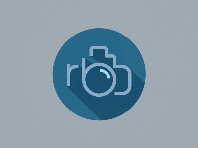 rb photography b blue branding camera circle identity photography r shadow