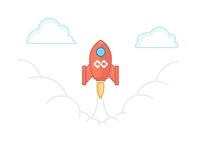 Launch illustration drawing illustration lines