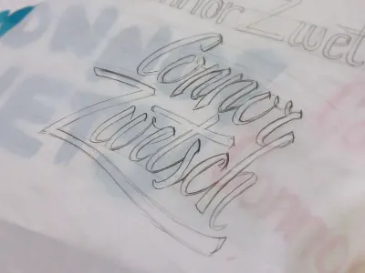 Connor Zwetsch Logo IP brush cursive hand lettering logo script swash type typography