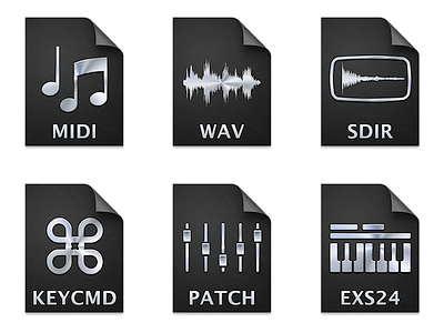 Apple Logic Pro X Document Icons (2013) apple document icons icon icons logic pro x