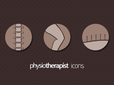 Physiotherapy Icons acupuncture back bones icons knee physical physiotherapy therapy