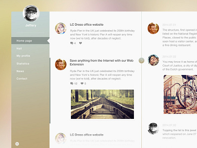 Chatting and sharing page design photo ui ux web web design