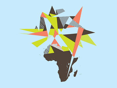 South Africa Trip africa map pattern travel triangles