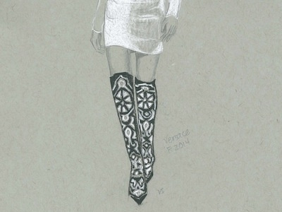 boots boots fashion illustration pattern runway versace