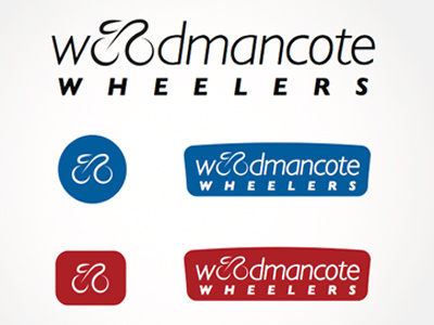 Woodmancotewheelers cycling cycling club logo road bike