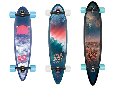 Surrealist Cruisers board graphic glitch longboard skateboard