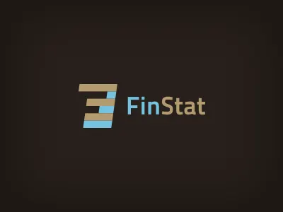 Logo for FinStat barometers dark f financial finstat graph letter letters monitoring negative statistics stats