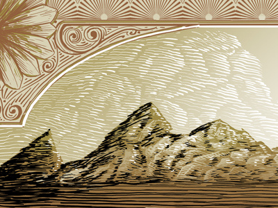Gigposter 49er california certificate clouds gold mountains stock