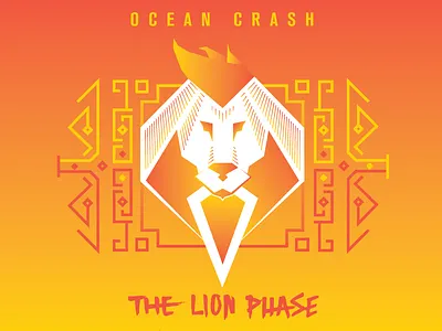 The Lion Phase album cover animal circle crash edm geometric jungle life lion music ocean tribal