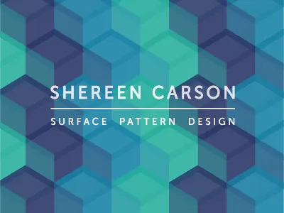 Self Branding bold colourful geometric pattern surface design