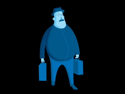 Walckcycle luggage man moody walkcycle
