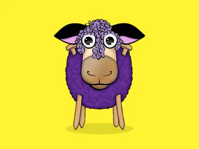 Markree Sheep branding character illustration mascot