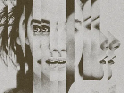 Voice From The Stone black and white chopped emilia clarke etc face faces grain movie piano poster