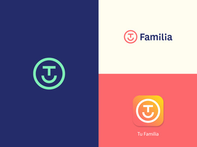 Tu Familia app application identity logo mobile app