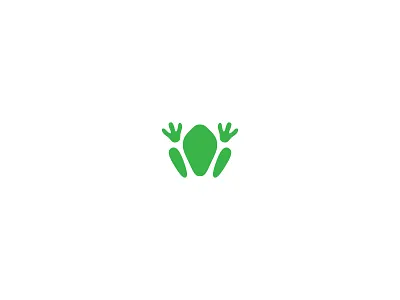 Frog brand focus lab frog green logo mark symbol