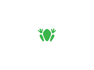 Frog brand focus lab frog green logo mark symbol