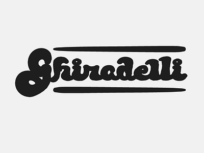 Day007 — Ghiradelli custom ghiradelli lettering script type typography