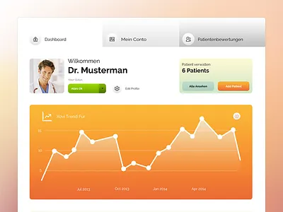 Doctor App app application clean dashboard design doctor flat health interface minimal ui user interface