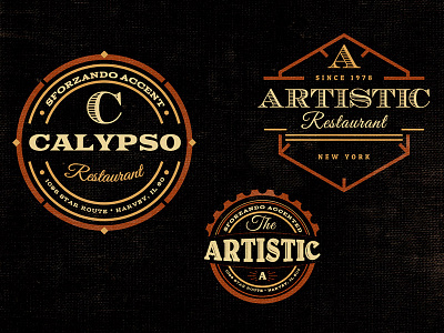 3 Free Simple Badge Templates v.1 badge dealjumbo download free freebie insignia logo photoshop retro simple typography vintage