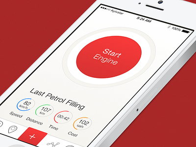 Gas Stations Finder design engine flat fuel ios ios7 iphone ui