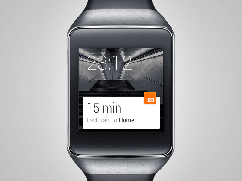 FGC Now Wear UI In Action fgc google notification now timetable trains ui watches wearable