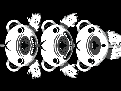 Bearbecue on Stick barbecue bear illustration