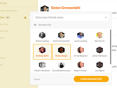 Kvackchat invite users chat invite popover