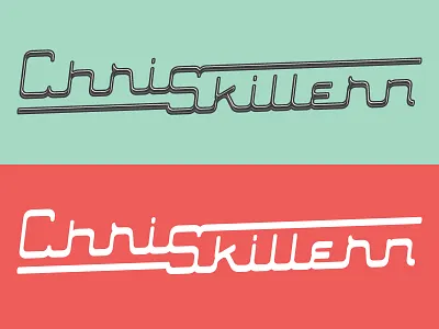 Personal Branding branding chrome custom type lettering logo retro type