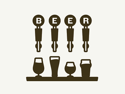 Beer beer glasses illustration tap tap handle