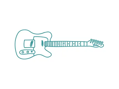 Telecaster Doodle doodle fender guitar illustration telecaster