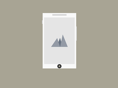 Mobile clean design flat minimal phone simple ui ux