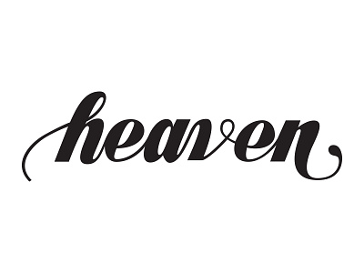 Heaven lettering