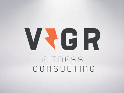 VIGR Logo - First Draft consulting fitness lightning sports training type