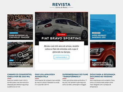 Automotive News automotive car magazine cars flat design news ui ux