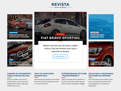 Automotive News automotive car magazine cars flat design news ui ux