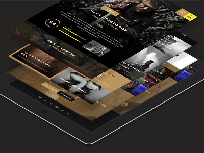 Famous serials clean design flat minimal movie serial site web