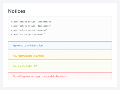 Notices stylesheet chrome css disclaimer error guide information live message notice stylesheet success warning