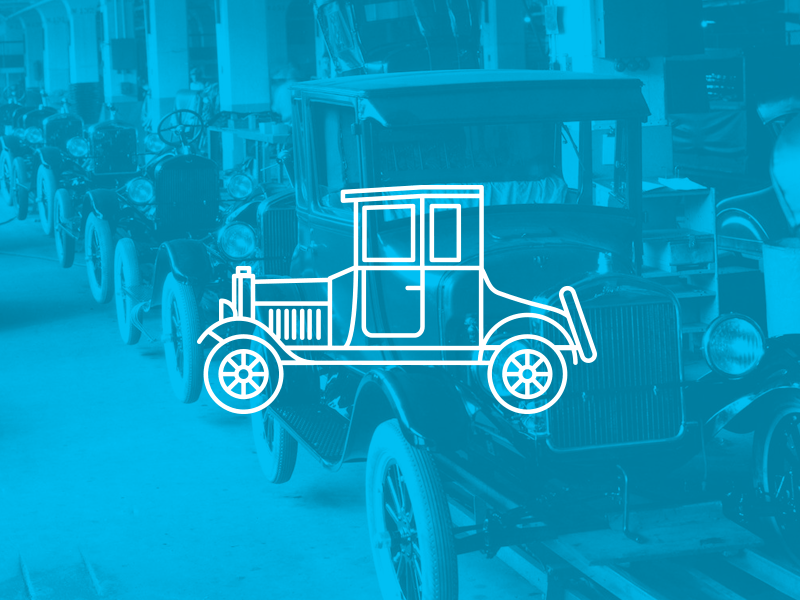 Illustration | Mr. Model T car design ford fun icon icons illustration illustrator linework old retro