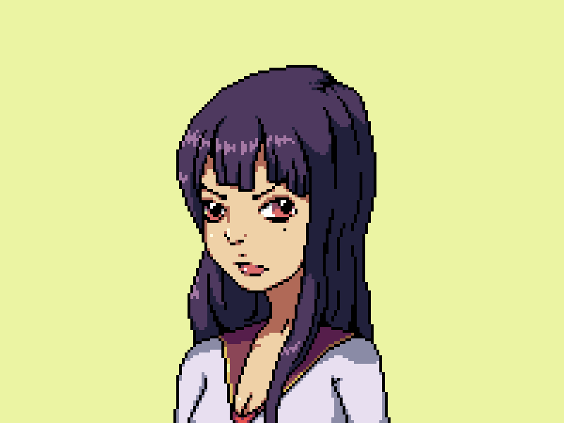 Bangs Girl anime gaming gif pixel art pixels retro video games