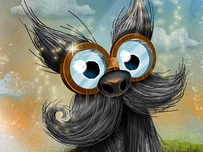 Alf alf dog doggy ertreo illustration puppy snauzer