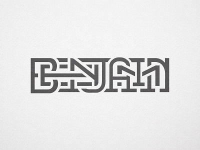 Benjamin benjamin branding identity logo treatment type typography