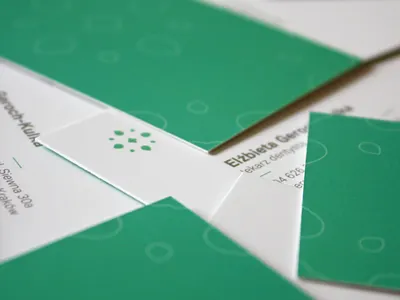 Gerdent branding business card cards cross identity logo mint stomatology