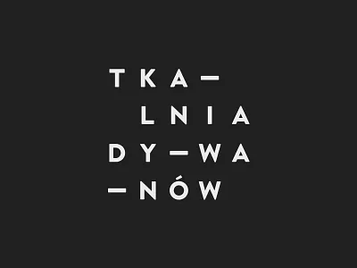 Tkalnia grid logo logotype