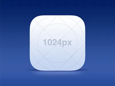 Free! iOS 7 Icon Template app icon ios photoshop psd template