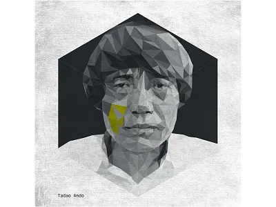 Tadao Ando a in some square triangles