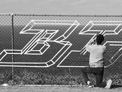 Tape graffiti #BLESS graffiti tape type