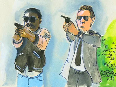 Beverly Hills Cop 1980s beverly hills cop illustration