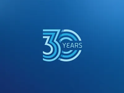 30 Years 30 30 years anniversary badge logo