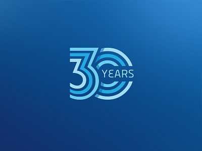 30 Years 30 30 years anniversary badge logo