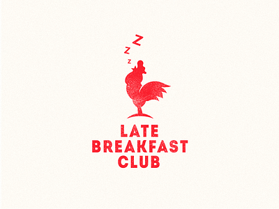 Late Breakfast Club breakfast club hostel late logo logotype rooster